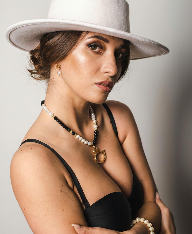 erijewels black and white perls