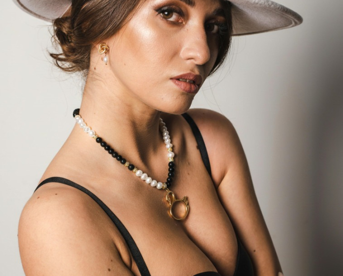 erijewels black and white perls